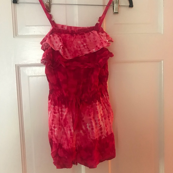 Justice Other - Girls Justice tie dye pink romper, size 10.